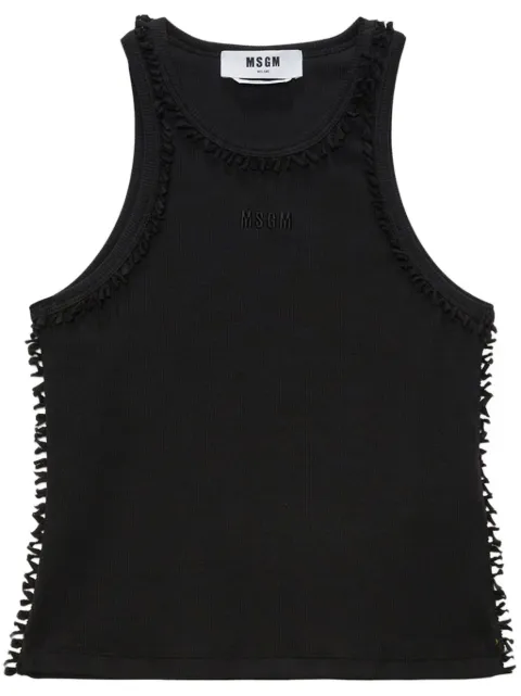 MSGM camiseta con logo bordado