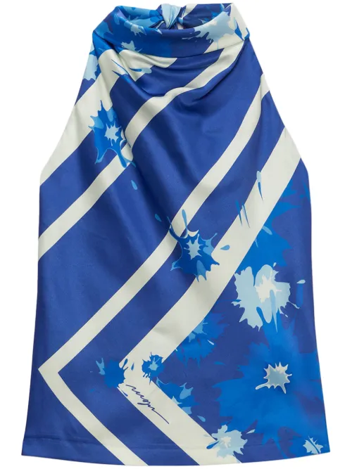 MSGM haut imprimé - Bleu - MSGM - Modalova