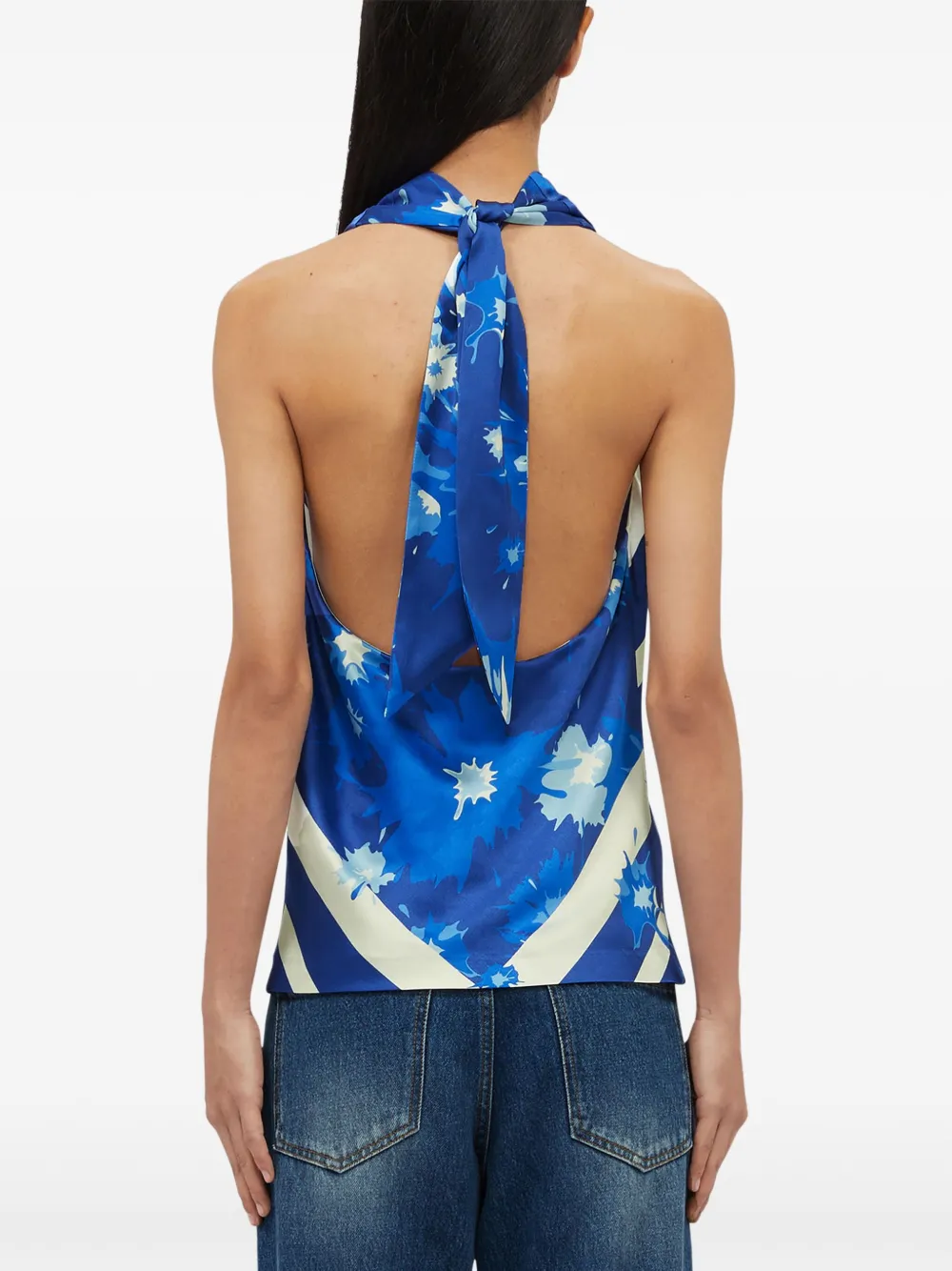 MSGM Top met print Blauw