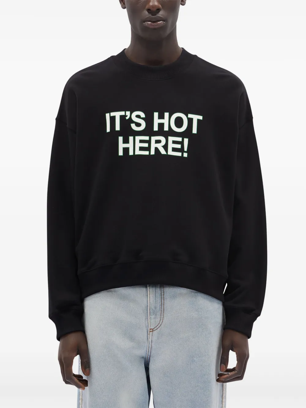 MSGM Sweater met print Zwart