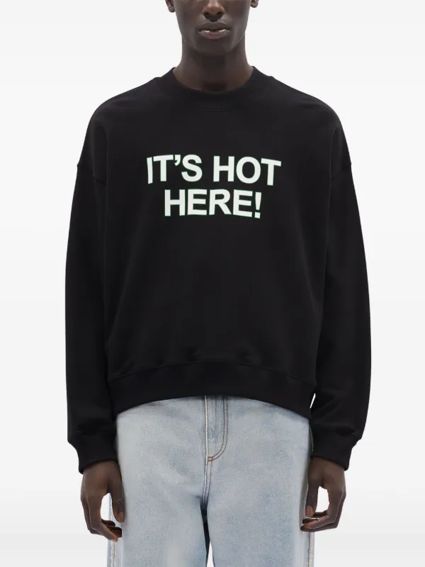 MSGM プリント スウェットシャツ | ブラック | FARFETCH JP