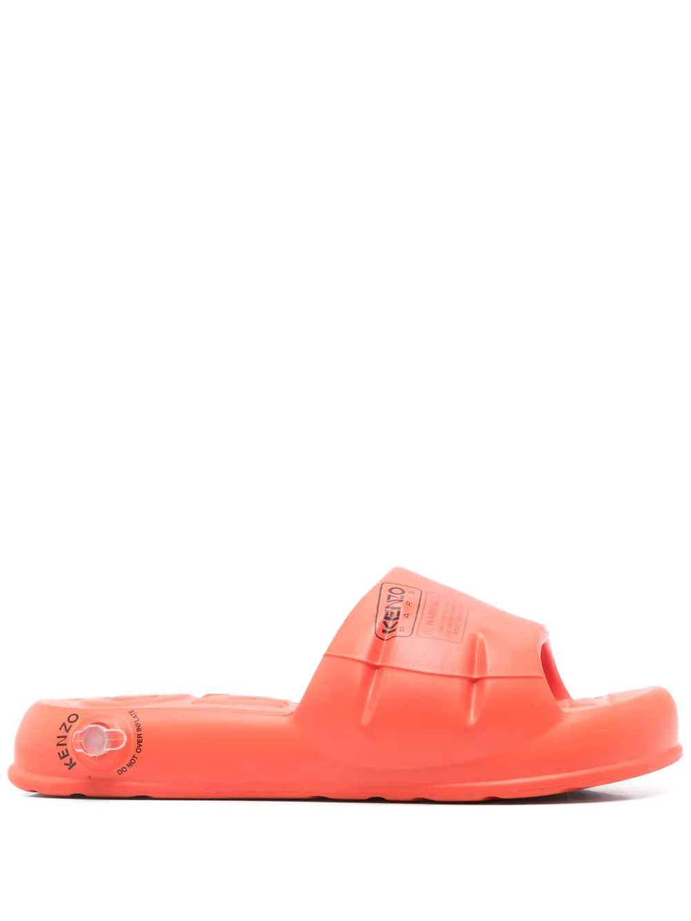 Kenzo Slippers met logoprint Oranje