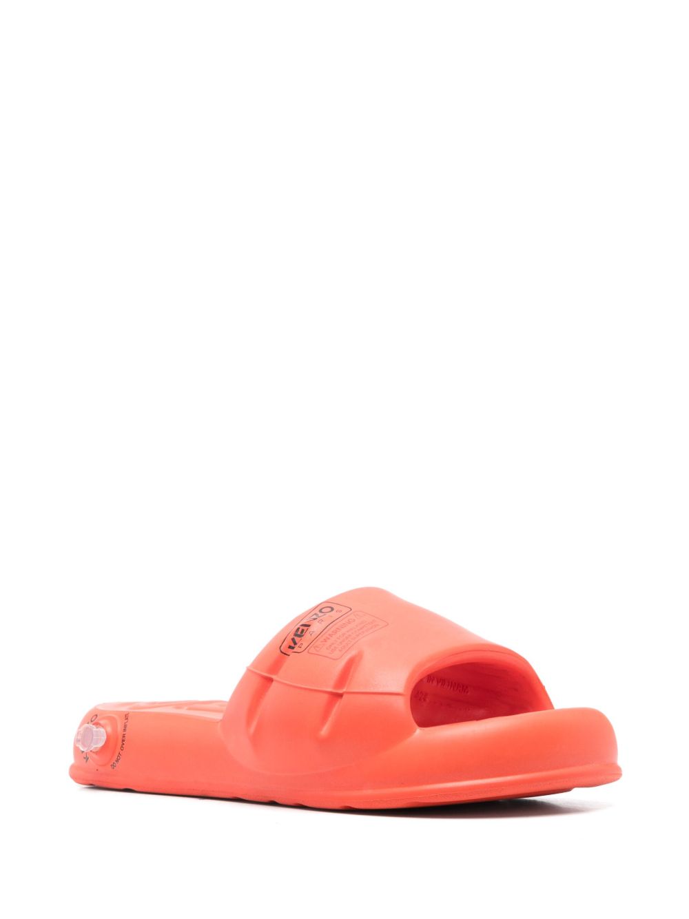 Kenzo Slippers met logoprint - Oranje