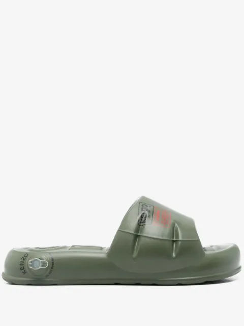 Kenzo sandalias con logo estampado