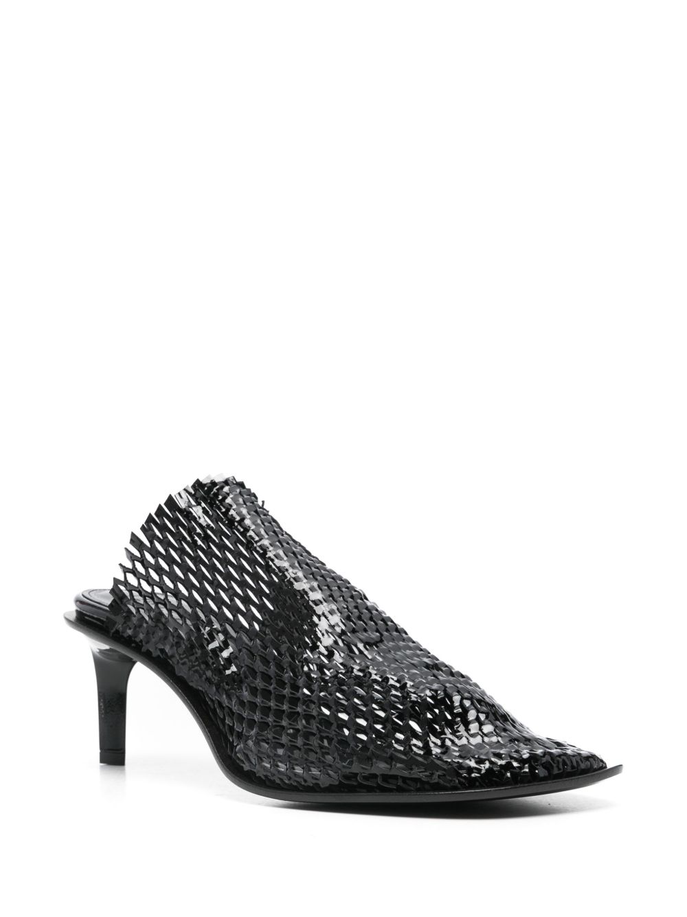 Kenzo 55mm mesh-design mules - Black