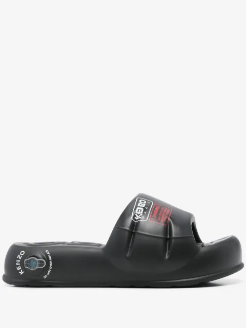 Kenzo sandalias con logo estampado