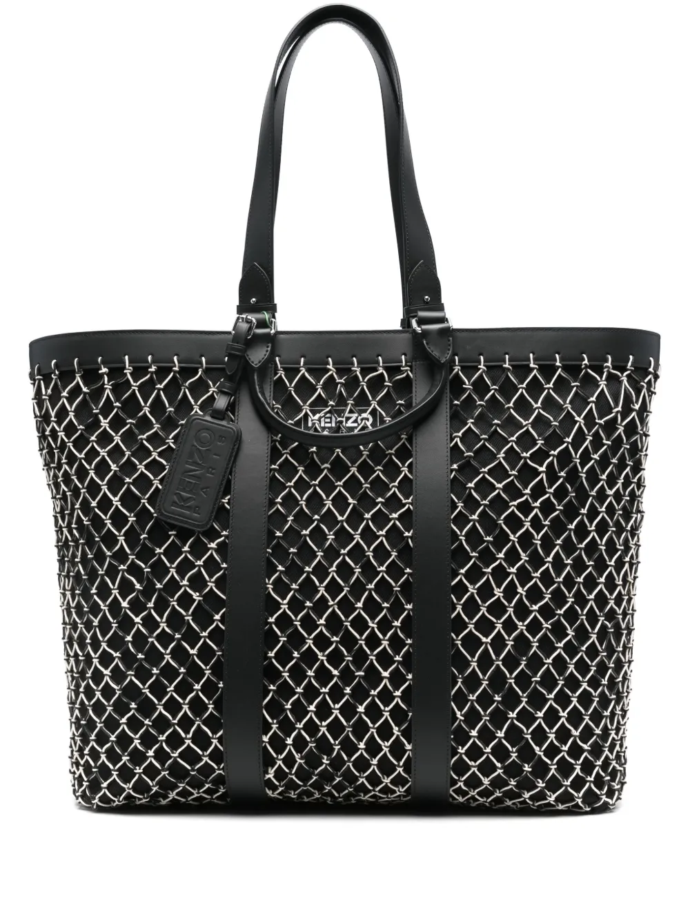 Kenzo net-overlay tote bag | Black | Image 1