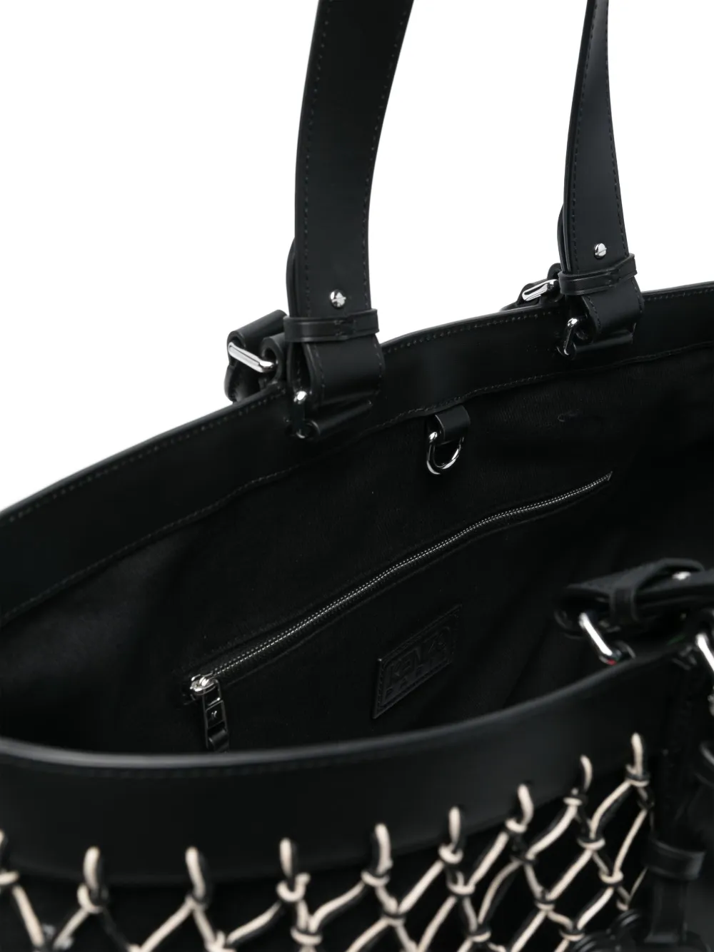 Kenzo Shopper met netlaag Zwart