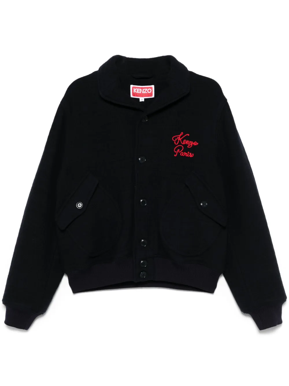Kenzo Jack met geborduurd logo Blauw
