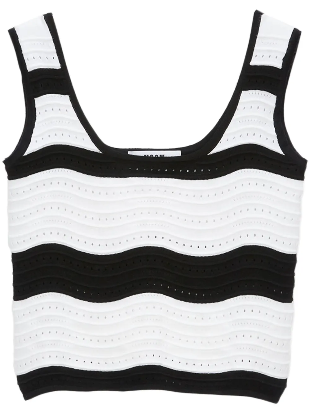 MSGM camiseta con rayas estampadas | blanco | Image 1