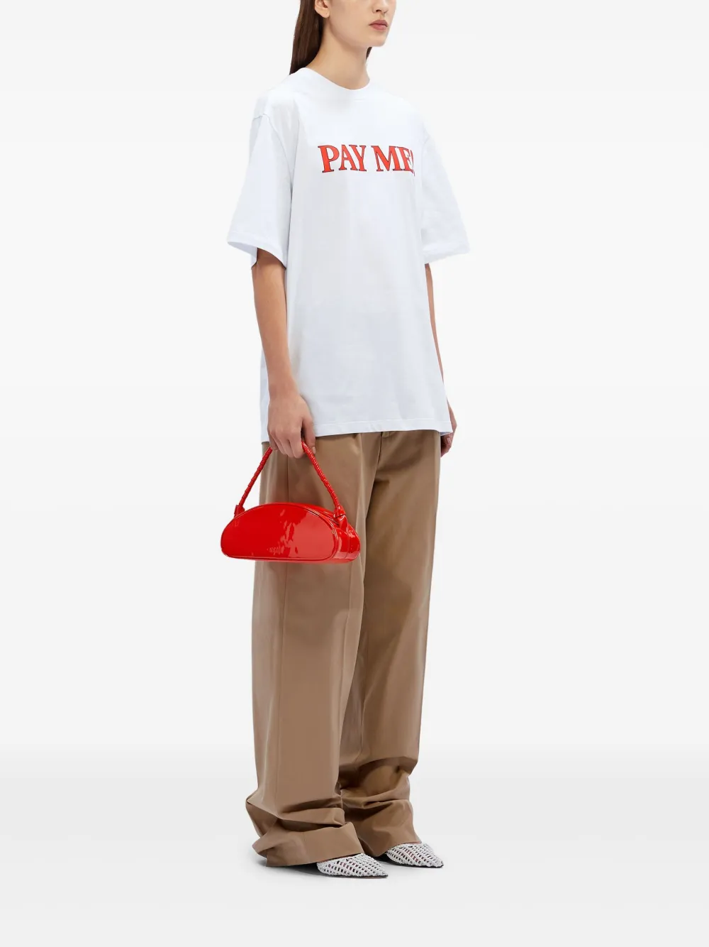 MSGM T-shirt met ronde hals Wit
