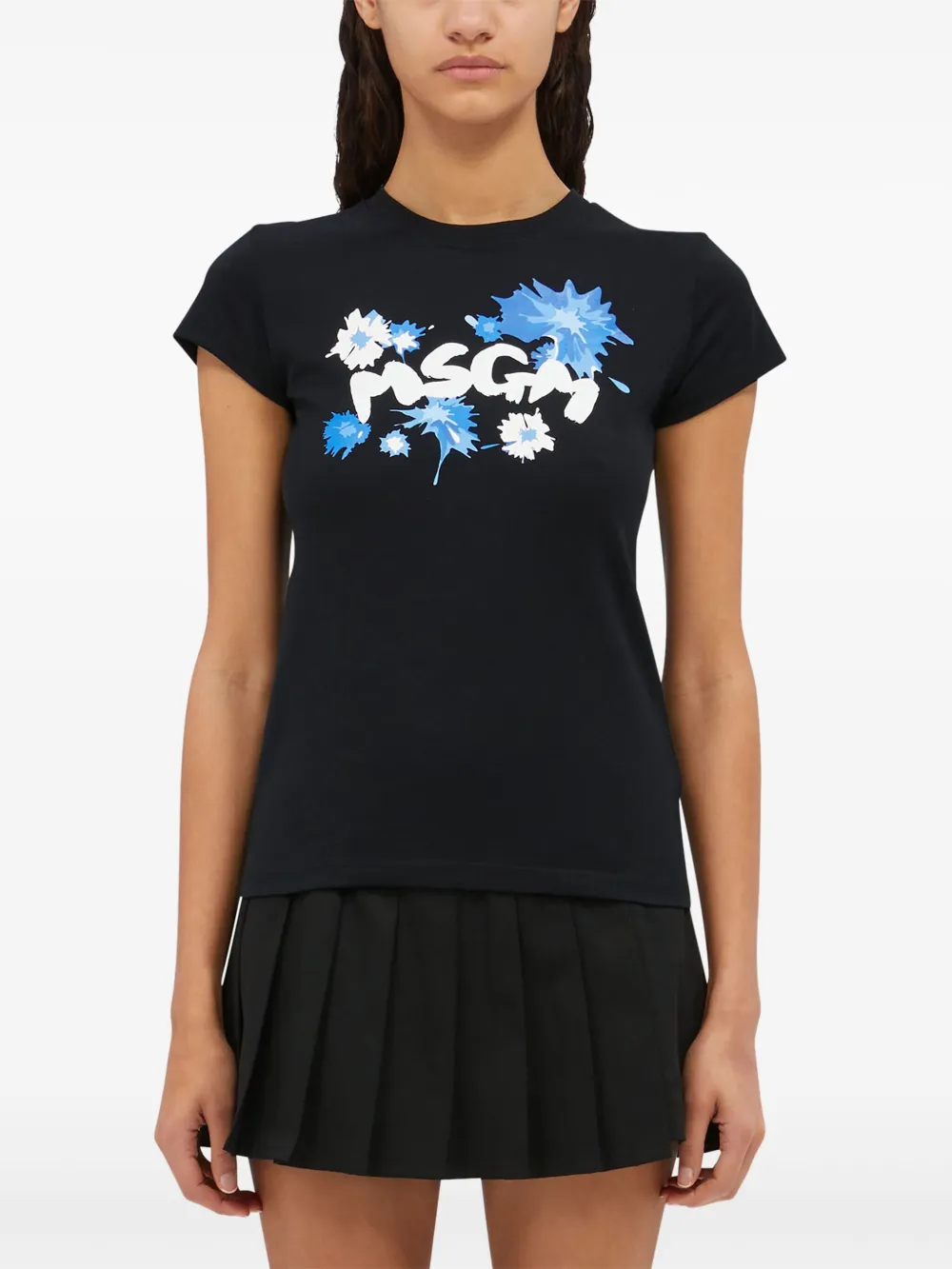 MSGM T-shirt met logoprint Zwart