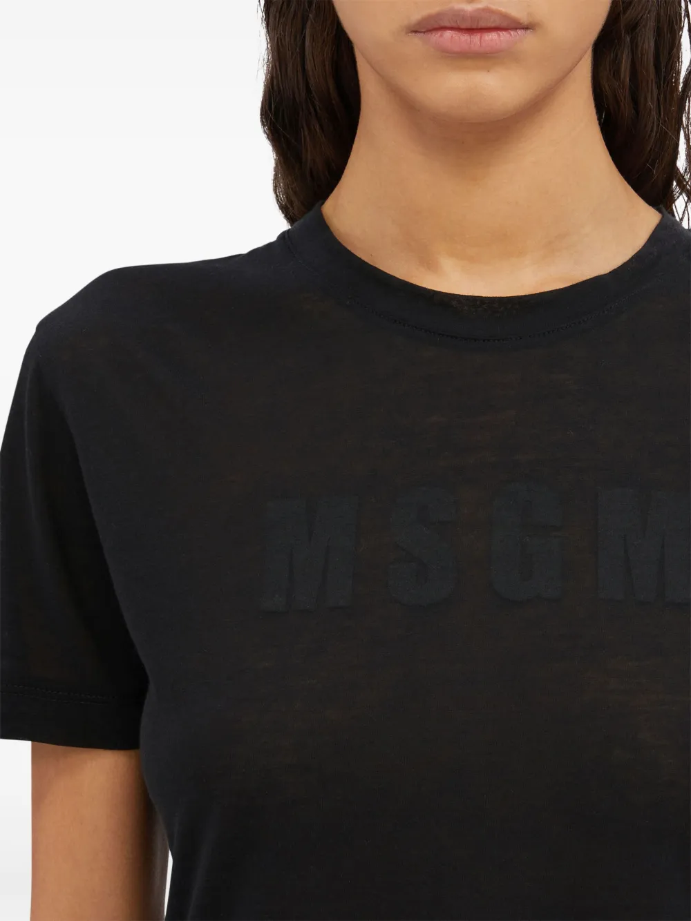 MSGM T-shirt met logoprint Zwart