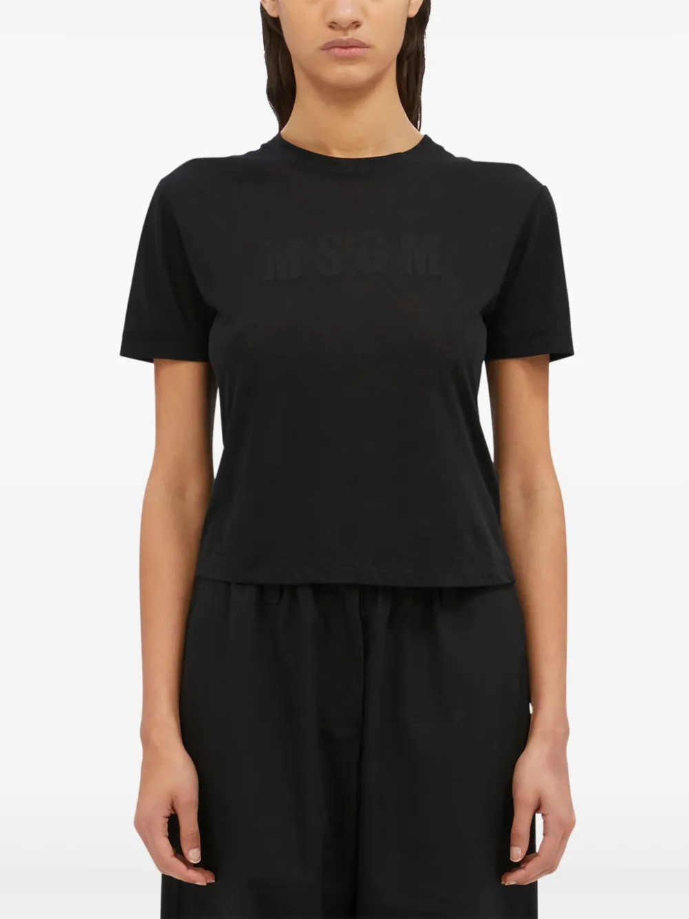 MSGM T-shirt met logoprint Zwart