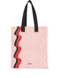 MSGM printed tote bag - Red