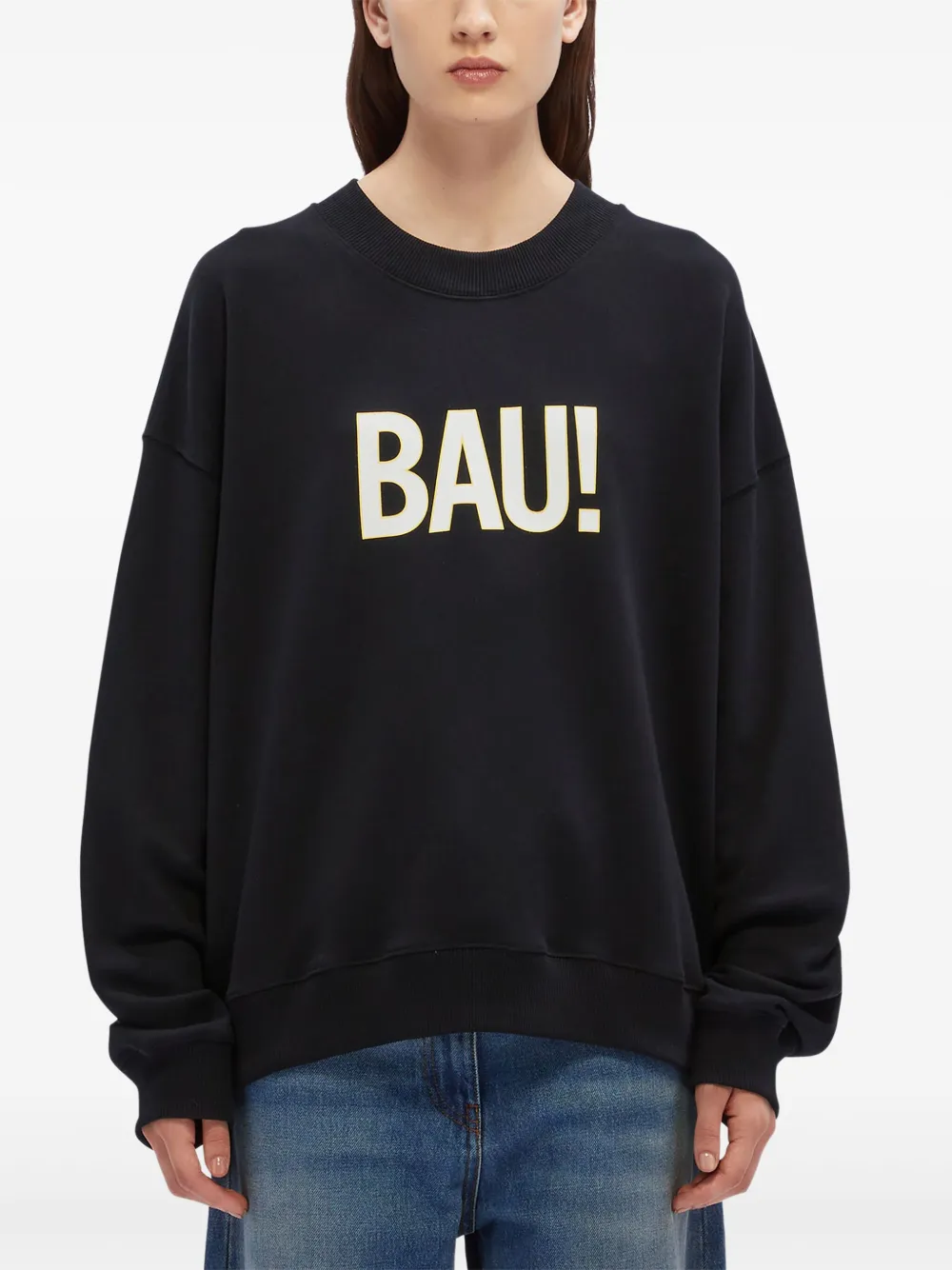 MSGM Sweater met print Zwart