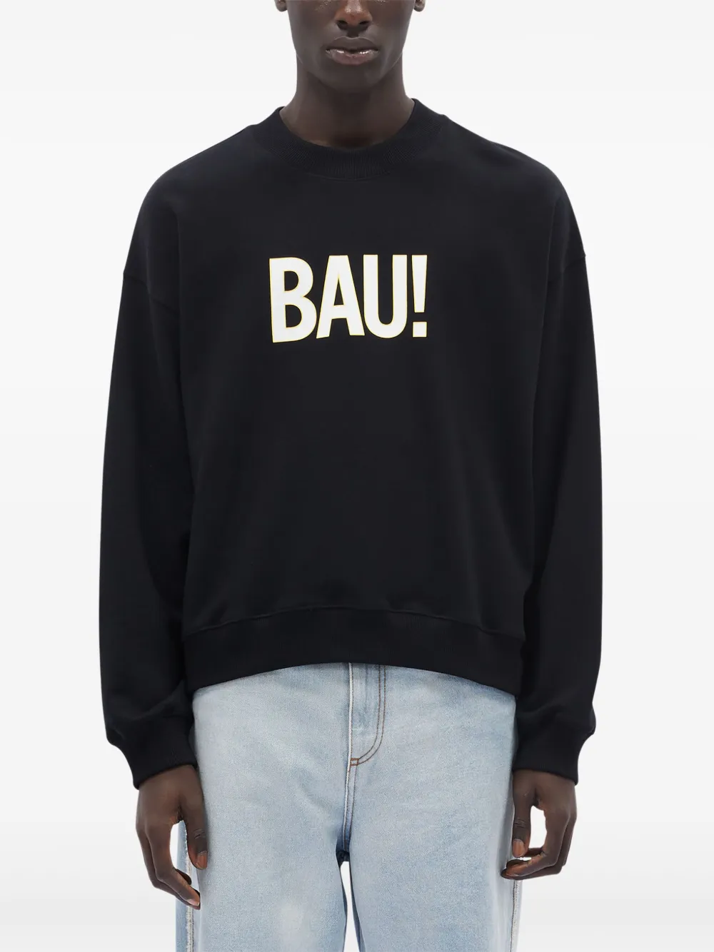 MSGM Sweater met print Zwart