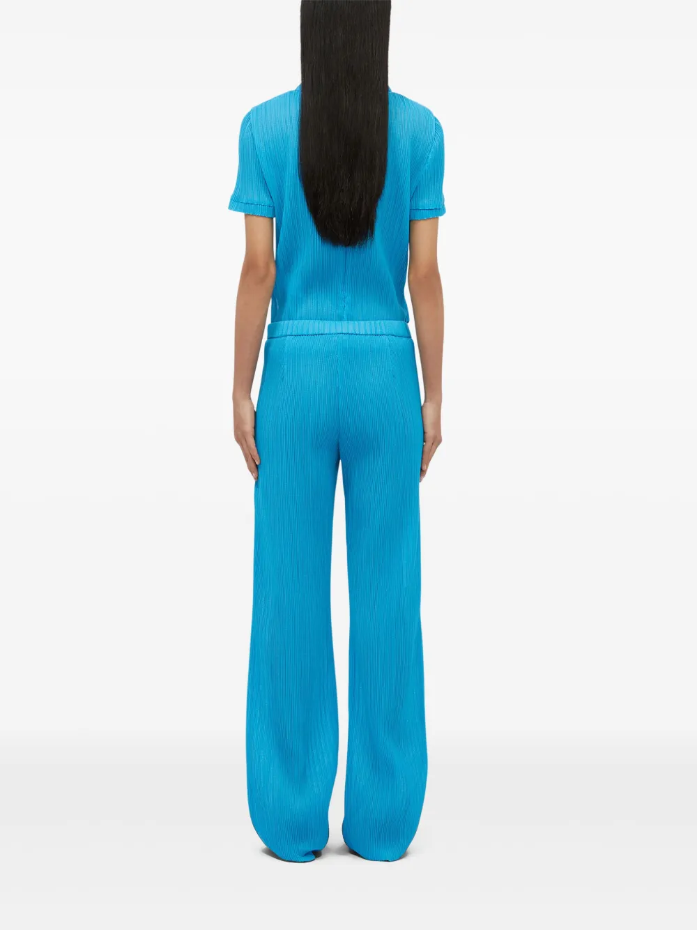 MSGM Geribbelde broek Blauw