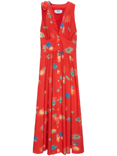 MSGM printed maxi dress