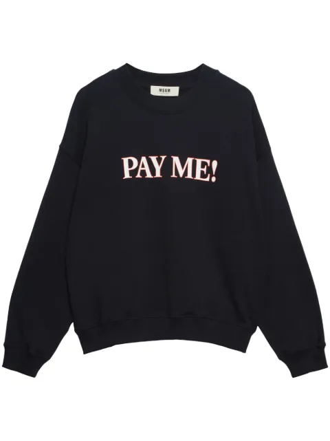 MSGM slogan-print sweatshirt