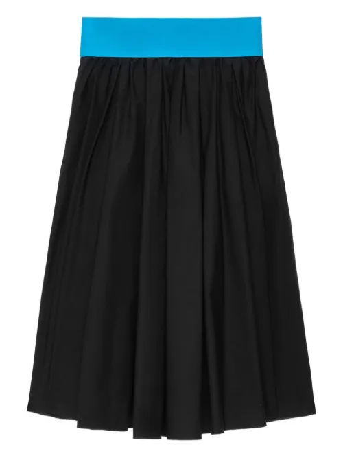 MSGM jupe en coton - Noir - MSGM - Modalova