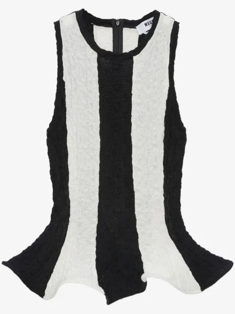 MSGM top con motivo de rayas