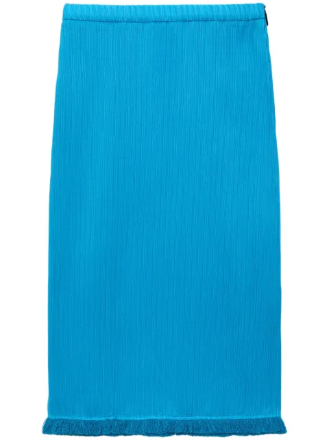MSGM falda midi tejida de canalé