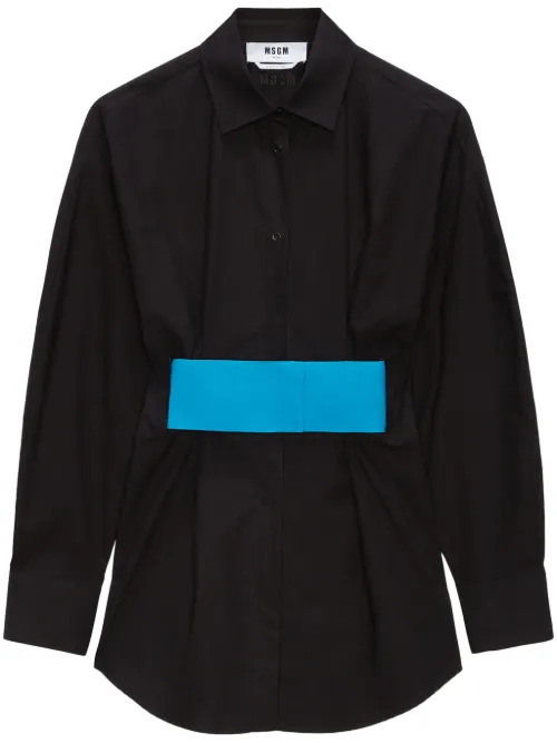 Robe-chemise à coupe courte - MSGM - Modalova