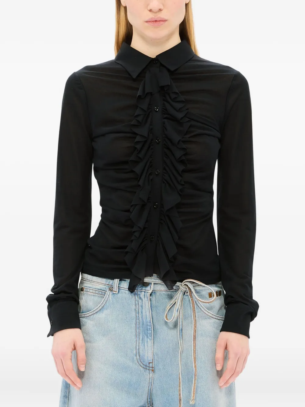 MSGM Blouse met lange mouwen Zwart