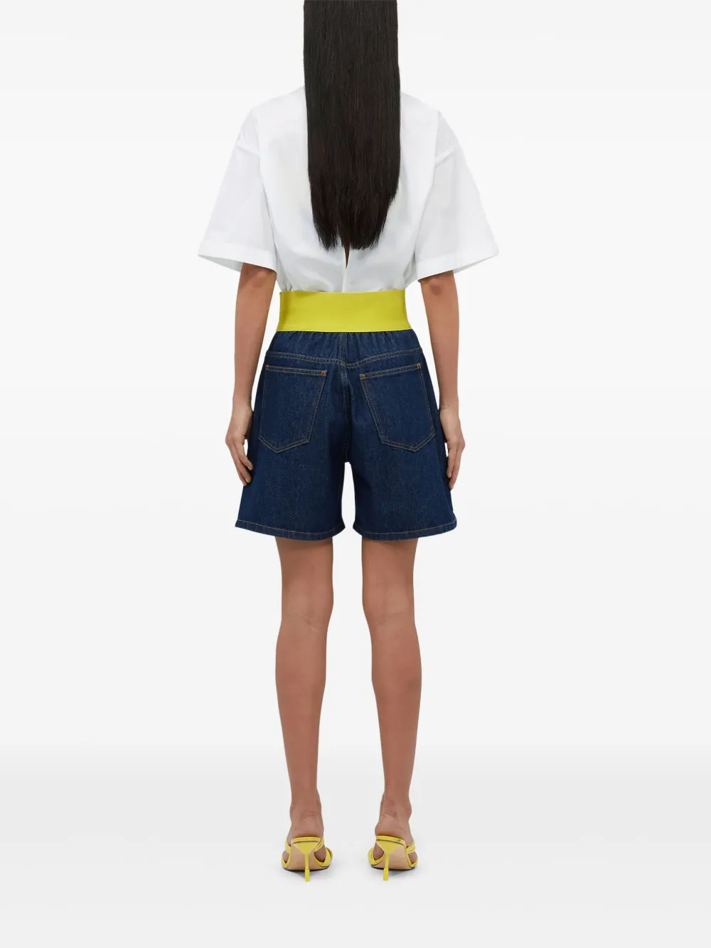 MSGM Shorts met borduurwerk Blauw