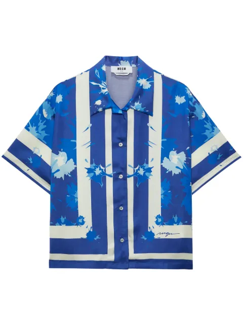 MSGM chemise à imprimé graphique