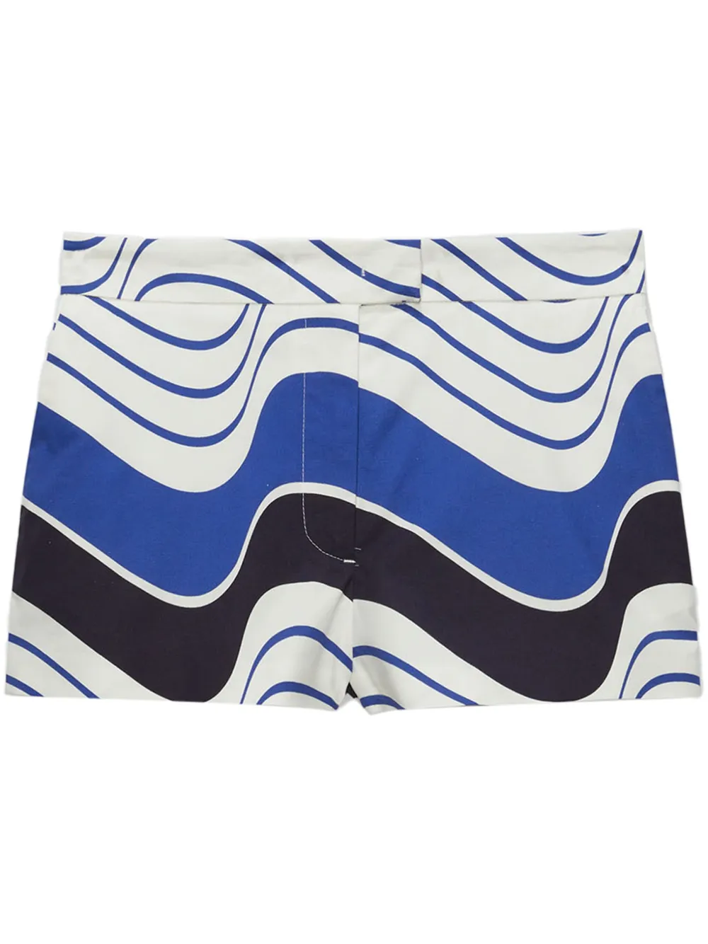 Msgm Printed Shorts In Blue