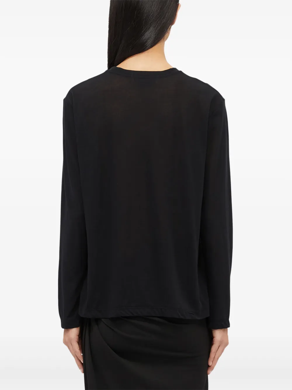 MSGM Katoenen T-shirt met tekst Zwart