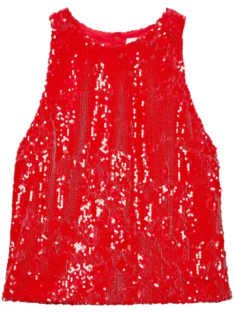MSGM sequinned top