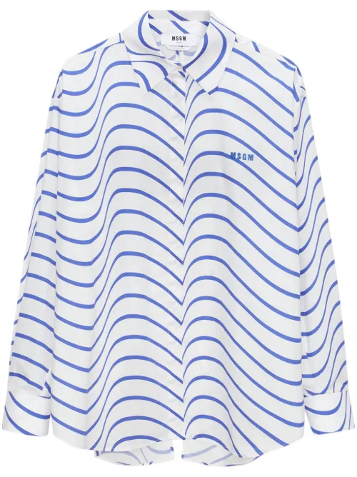 Chemise à imprimé graphique - MSGM - Modalova