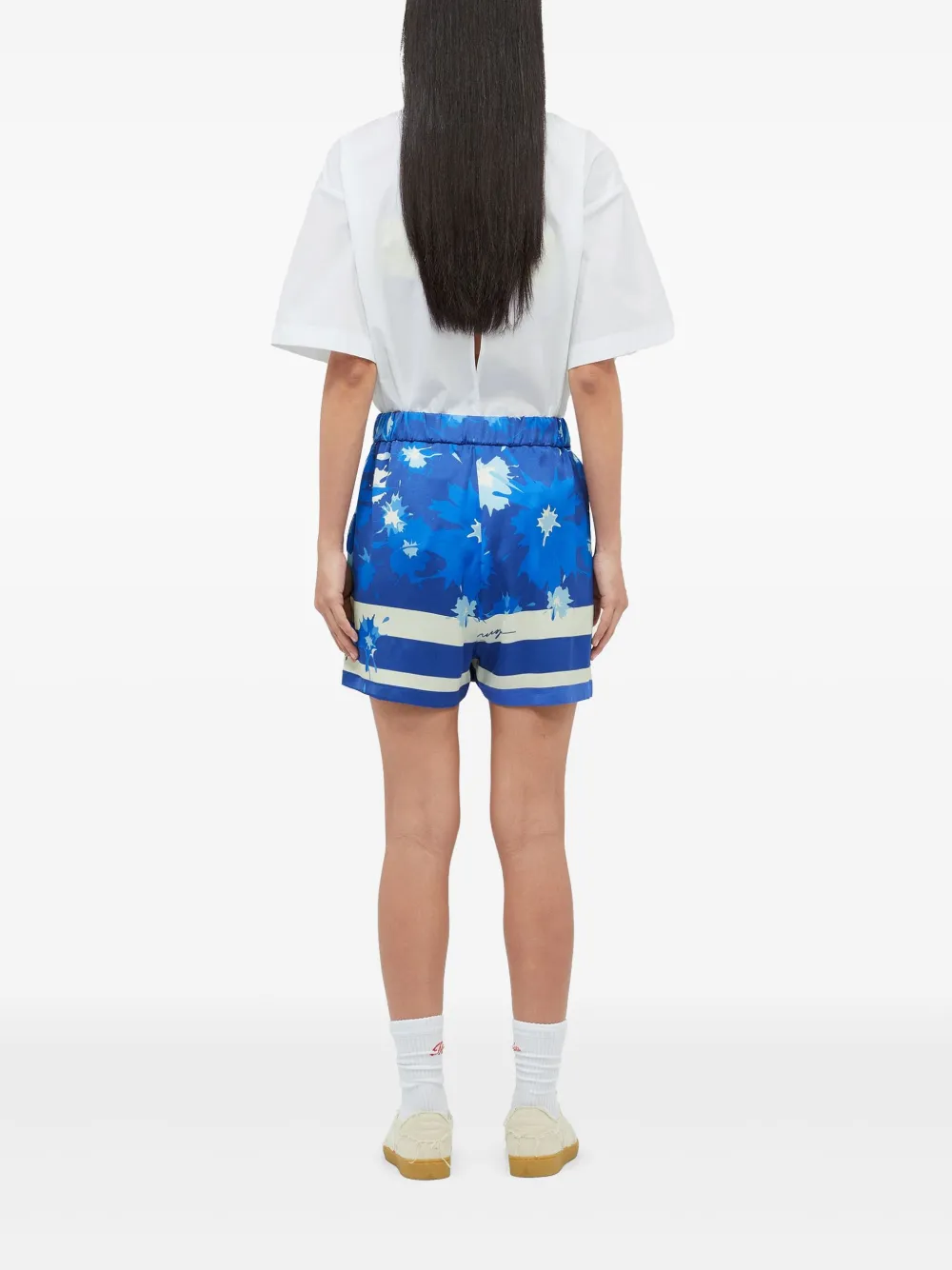 MSGM Shorts met print Blauw