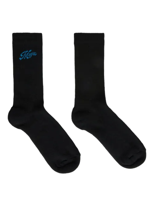 Chaussettes à logo intarsia - MSGM - Modalova