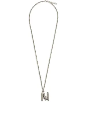 MSGM ロゴ ネックレス | シルバートーン | FARFETCH JP