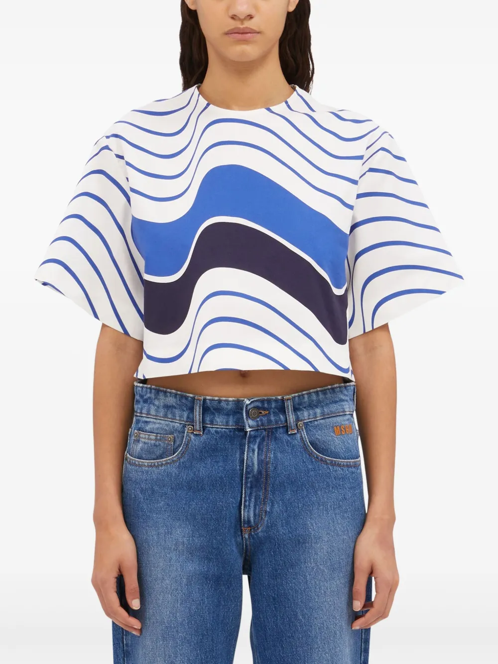 MSGM T-shirt met print Wit