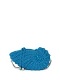 MSGM crochet crossbody bag - Blue