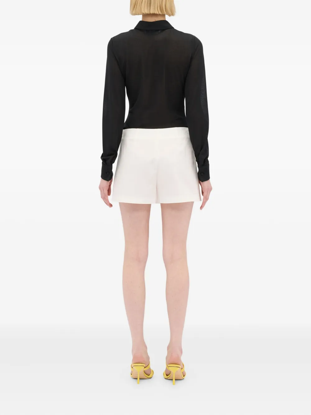 MSGM Geplooide shorts Wit