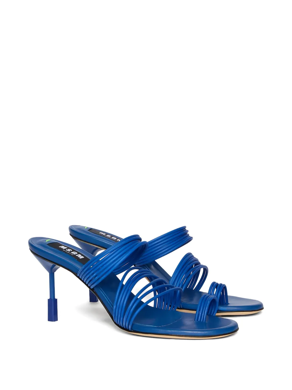 MSGM Leren sandalen Blauw