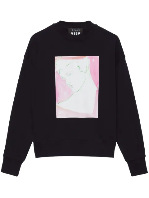 MSGM Sweatshirt mit grafischem Print