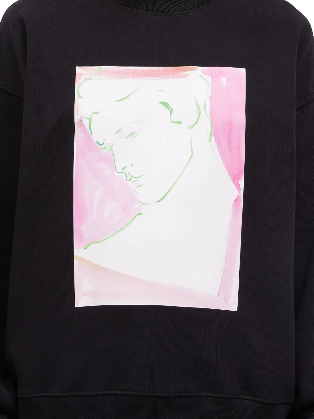 MSGM Sweater met grafische print Zwart
