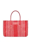 MSGM logo-patch tote bag - Red