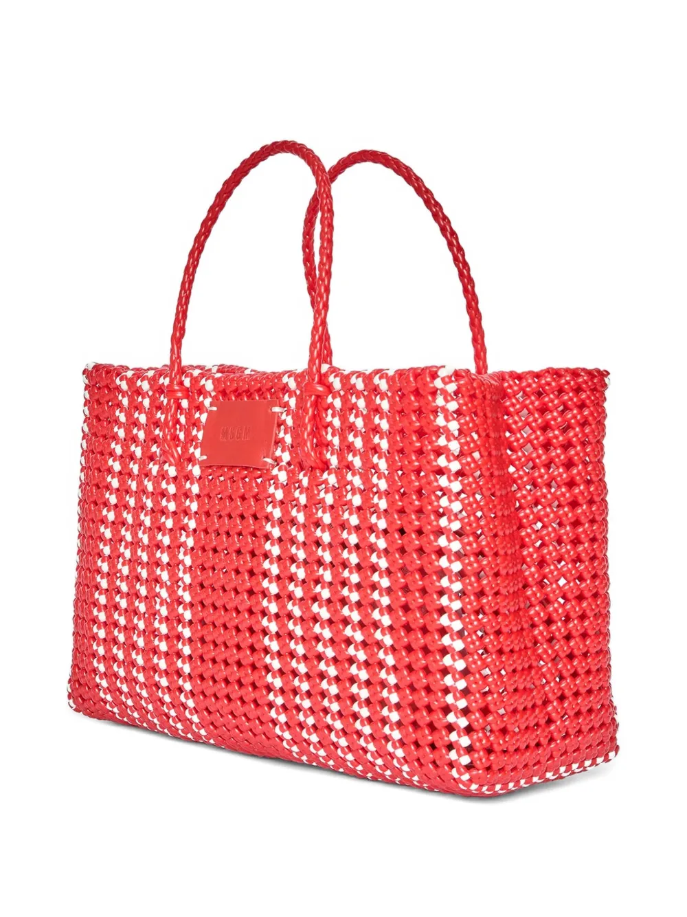 MSGM Shopper met logopatch Rood