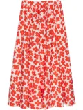 MSGM floral-print skirt - Red