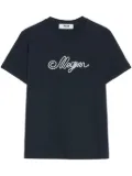 MSGM logo-appliqué t-shirt - Blue