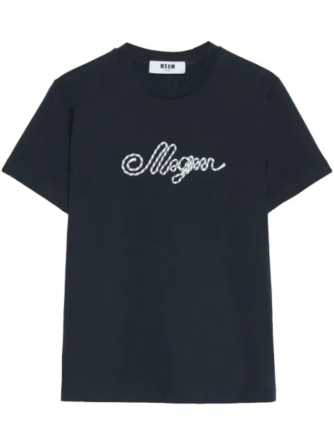 MSGM t-shirt à logo appliqué