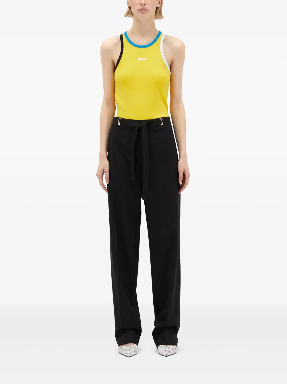 MSGM High waist broek - Zwart